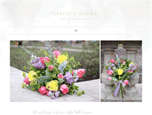 Tablet Screenshot of flowersandcompany.net